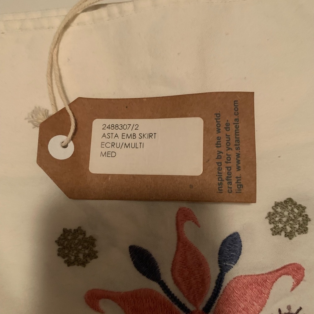 NWT Star Mela Asta Embroidered Skirt - Picture 7 of 9